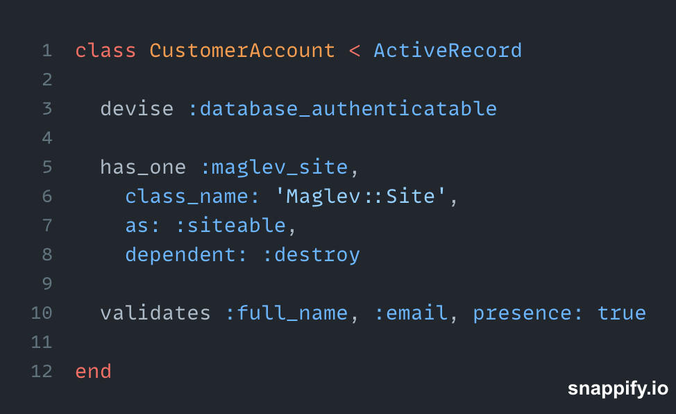 How to bind the Maglev multi-sites to an Active Record model